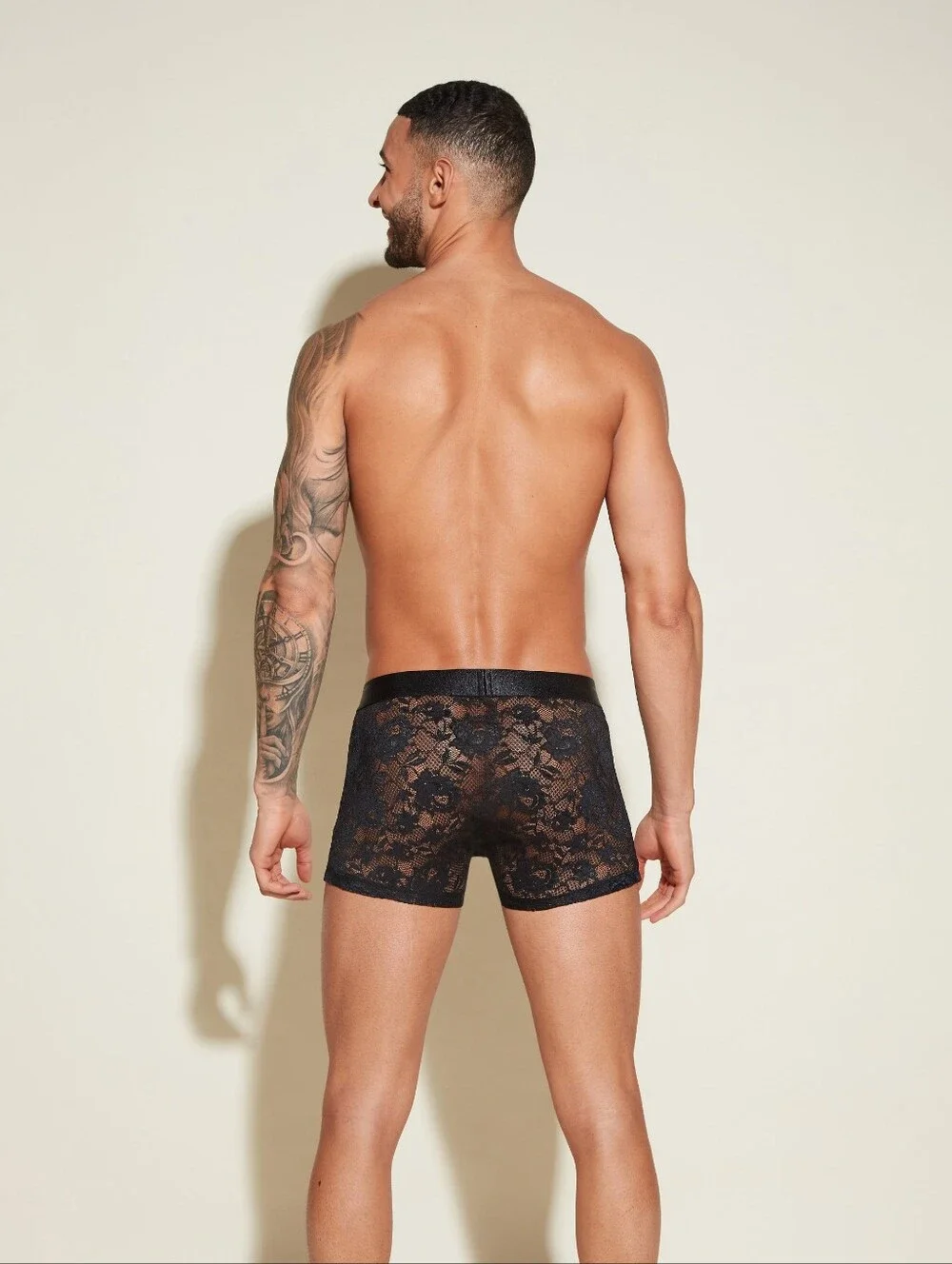 Cosabella Black Lace Boxer Briefs for Men